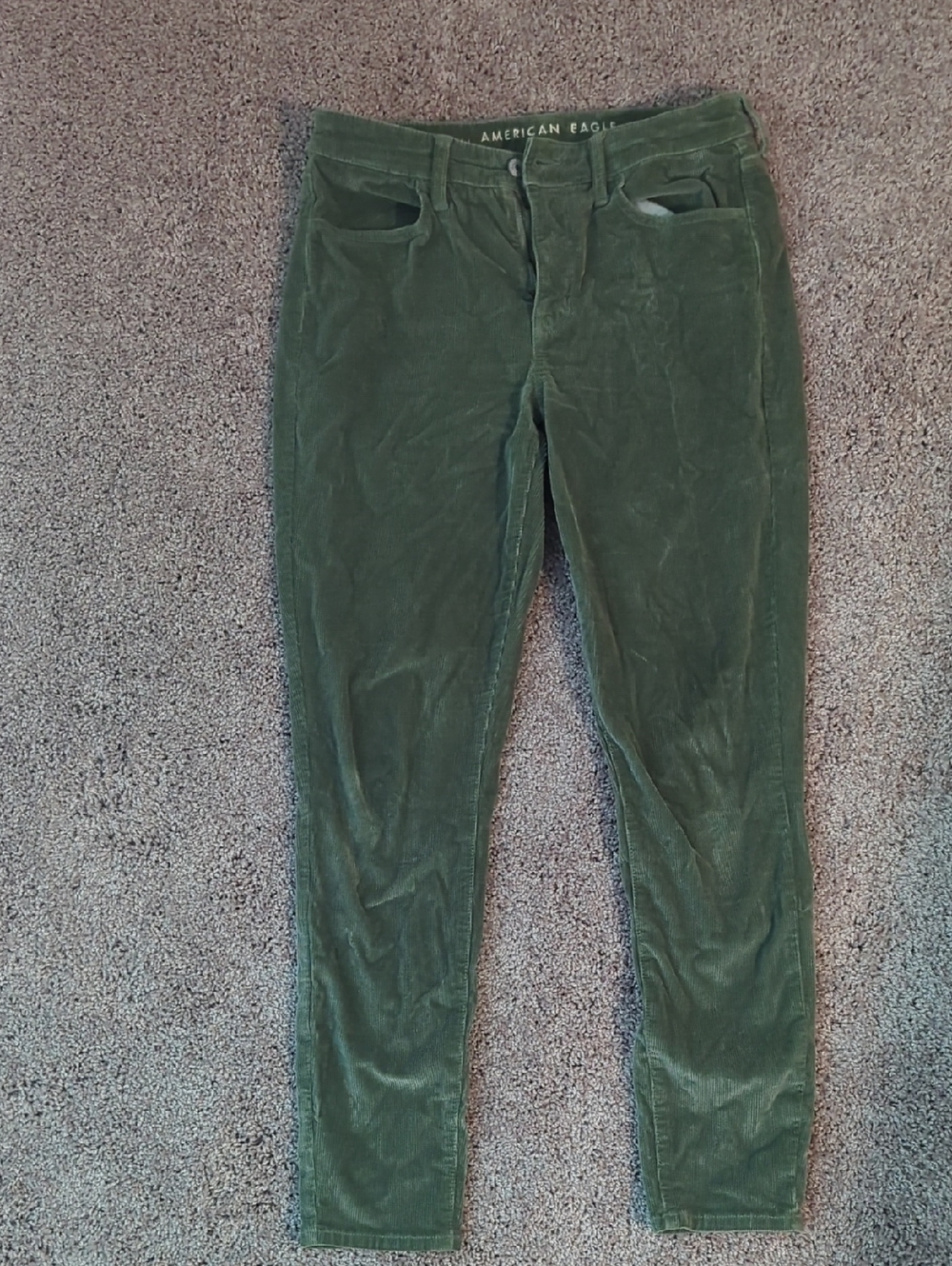 American Eagle Outfitters Green Corduroy Slim Men’s Pants